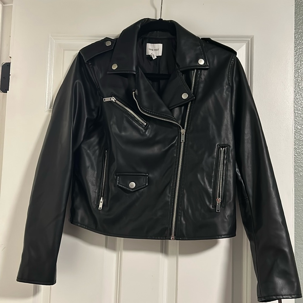 Nine West Faux Leather Jacket